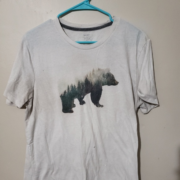 Old Navy Other - Old Navy bear design graphic short sleeve tee L